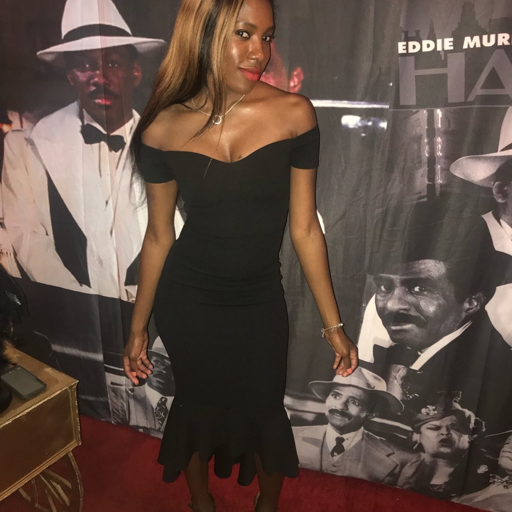 Black cocktail dress